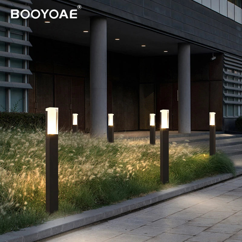 Modern waterproof aluminium outdoor lawn light IP54 for garden and porch