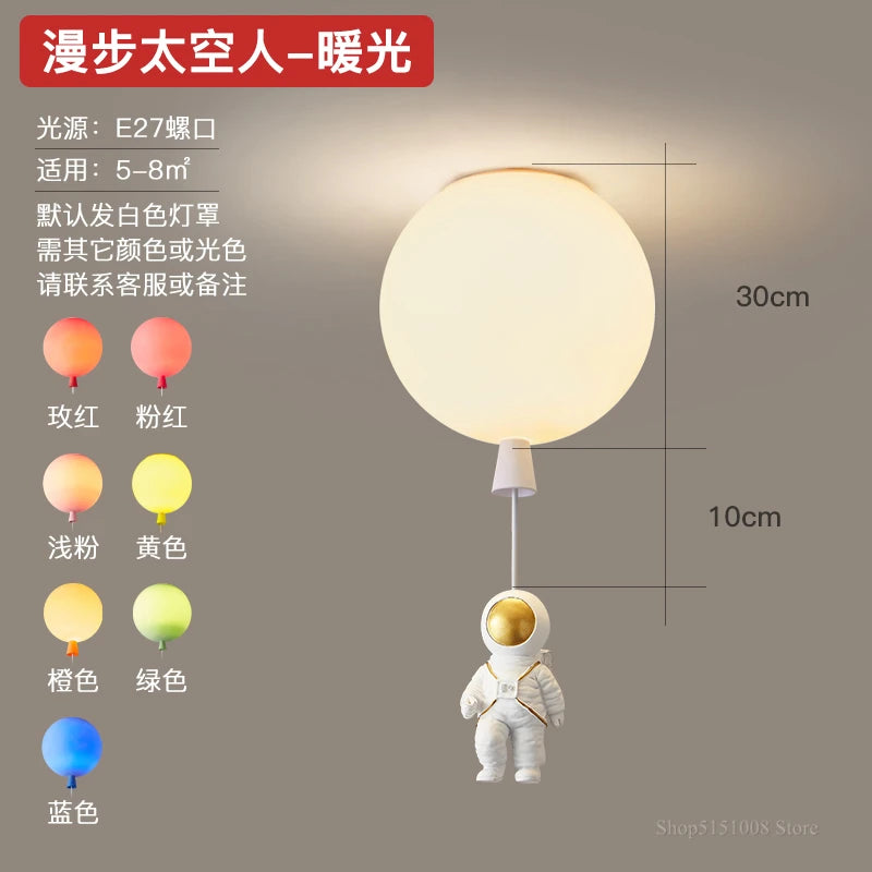 Decorative nordic pendant light for children’s room with playful design - vue 12 sur 22