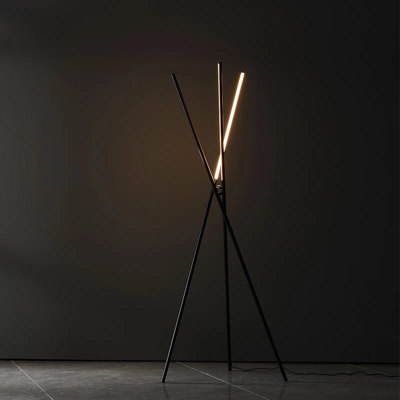 Modern nordic designer LED floor lamp for interior decoration - vue 2 sur 7