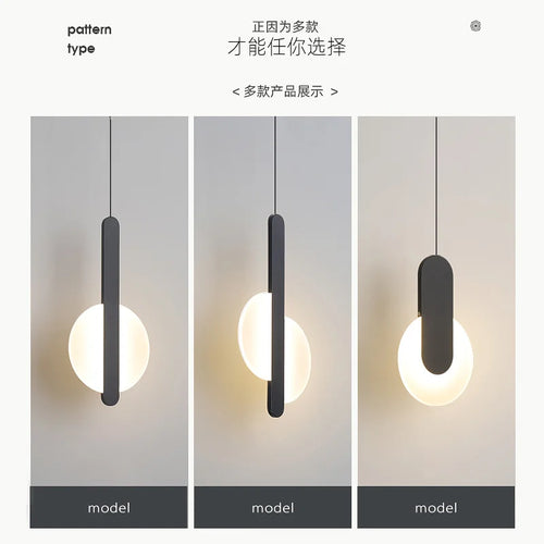 modern led pendant light for elegant interior decoration - vue 6 sur 12