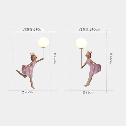 Creative and modern balloon wall light for children's room - vue 6 sur 8