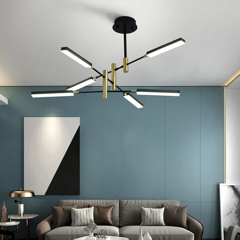 Modern minimalist nordic LED chandelier for indoor lighting - vue 6 sur 10