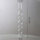 Crystal and glass wedding candle holders and centrepieces