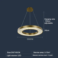 Luxury crystal chandelier modern Nordic style
