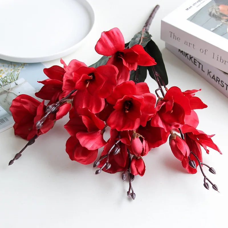 5 forks heads tangpu magnolia wedding floral decoration - vue 10 sur 10