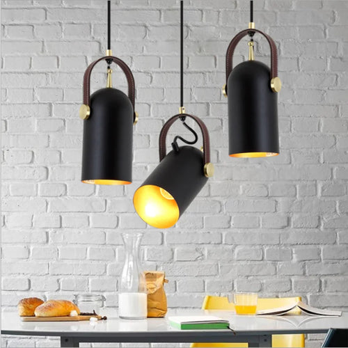 Industrial iron pendant light for interior decoration
