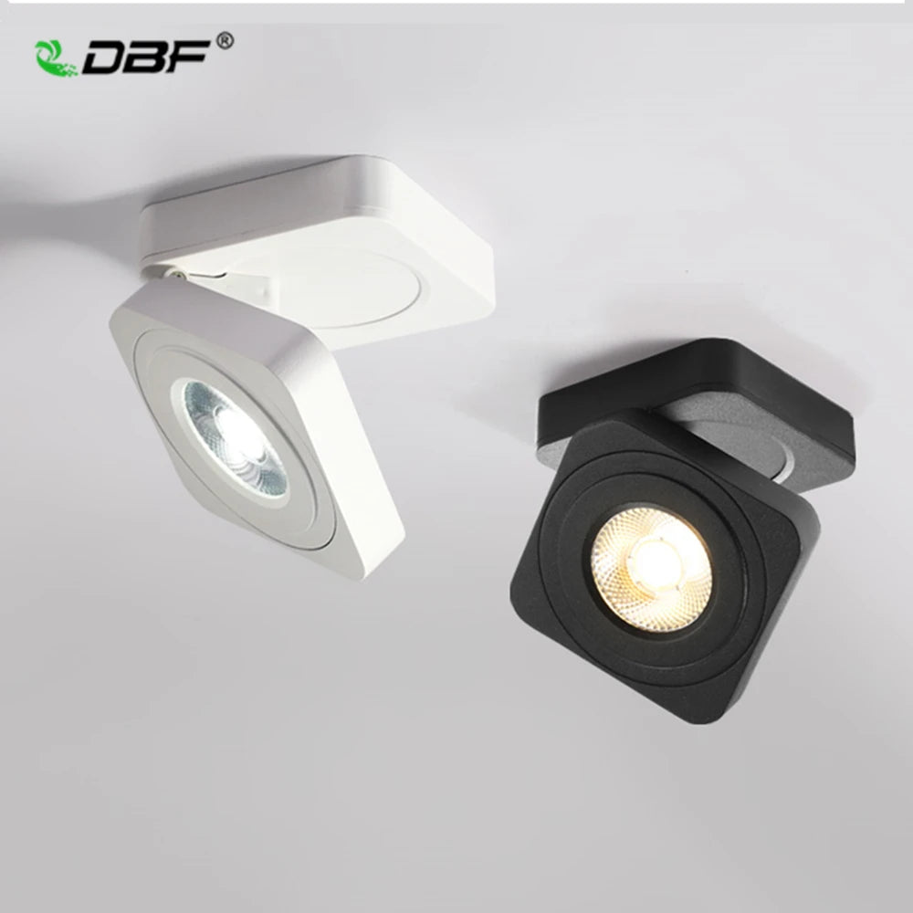Ultra-slim foldable LED spotlight 360 degree adjustable lighting