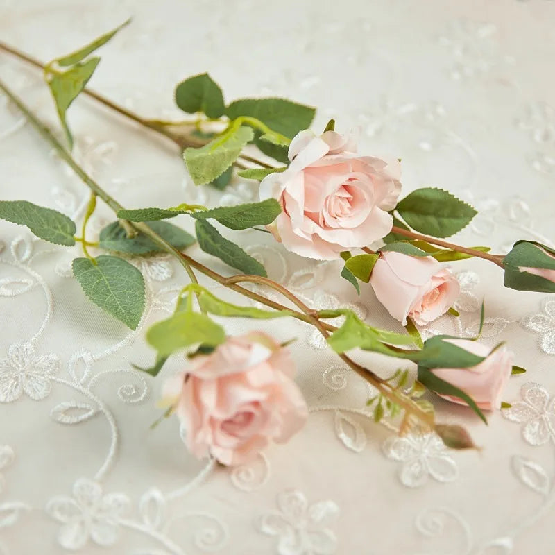 Artificial silk rose flowers for weddings and decoration - vue 8 sur 14