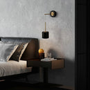 Aisilan luxury hanging wall light in black and gold 5W LED for bedroom and study