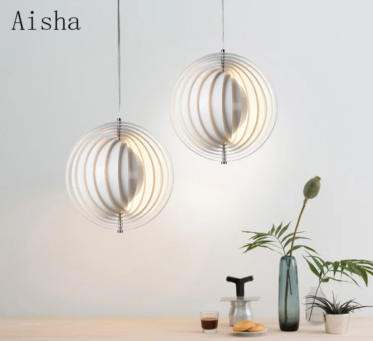 Creative designer pendant light for restaurants, bars and living rooms - vue 6 sur 7