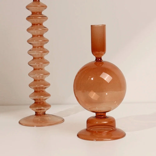Glass candle holders for festive table decoration - vue 3 sur 11