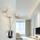 Creative crystal dandelion flower wall light