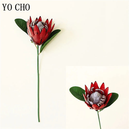 Artificial king protea flower for home, wedding and party decoration - vue 9 sur 12