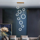 Modern acrylic LED chandelier for luxury decor