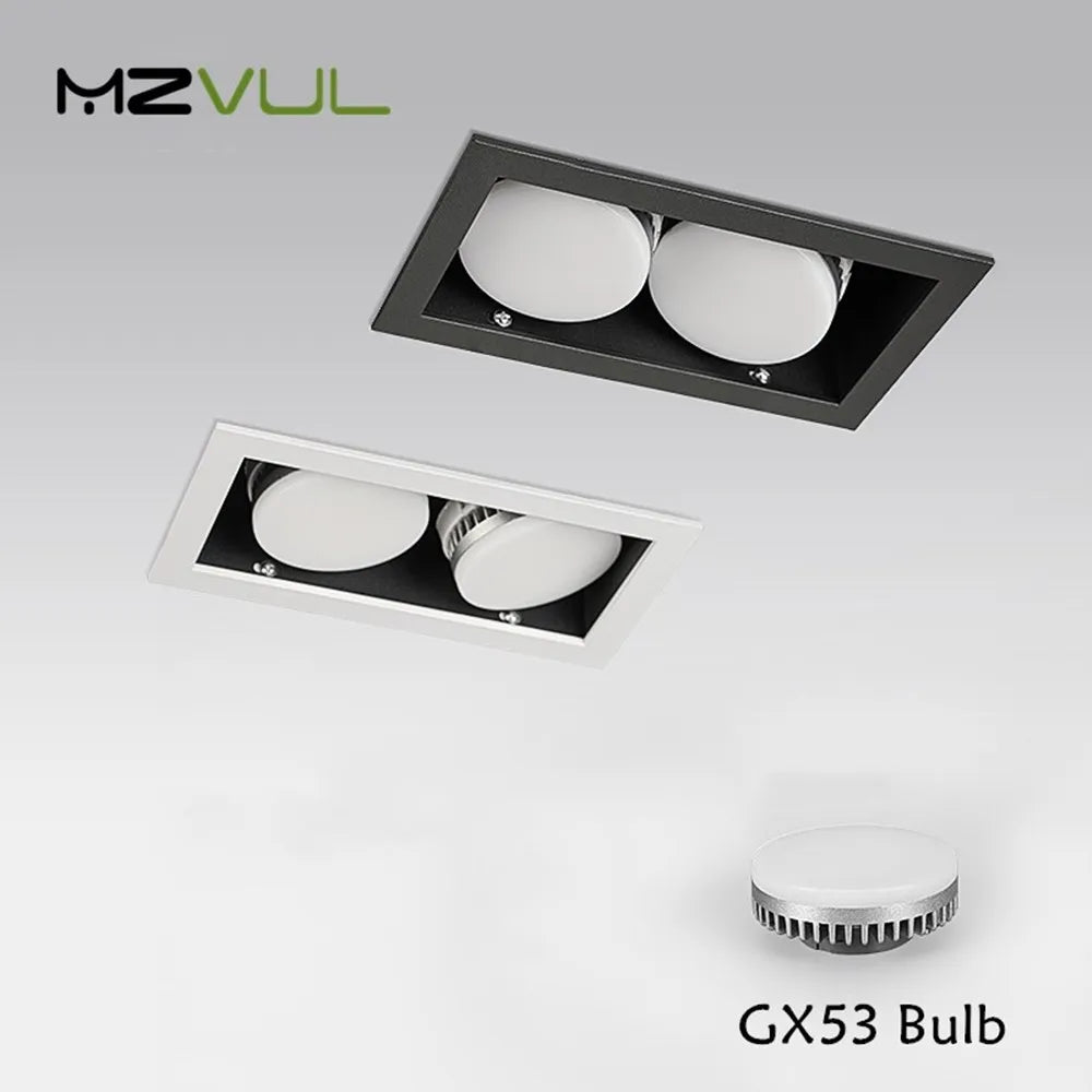 Recessed anti-glare LED ceiling spotlight