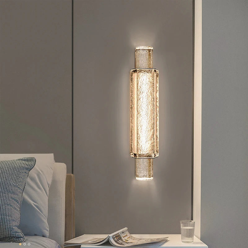 Led crystal wall light for stylish interior lighting