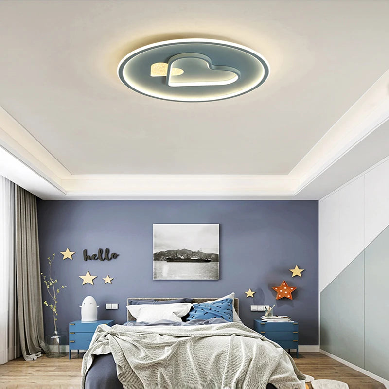 Decorative LED ceiling light for children and schools - vue 5 sur 12