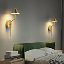 modern copper mushroom led wall light