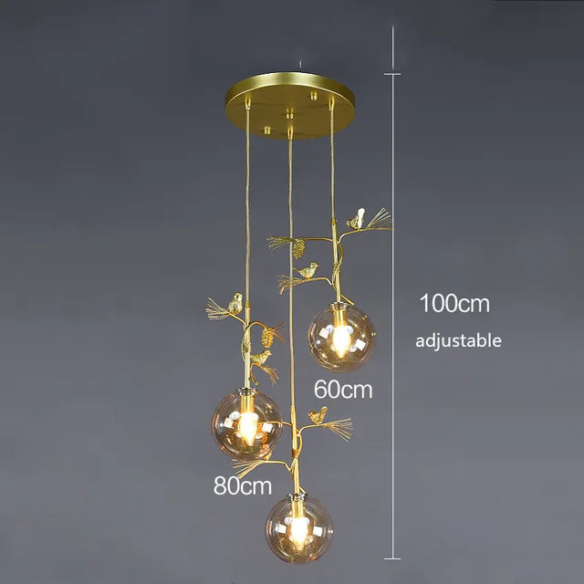 Modern glass pendant light for elegant interiors - vue 12 sur 15