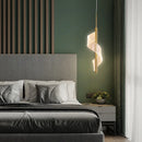 Modern luxury spiral pendant with acrylic shade