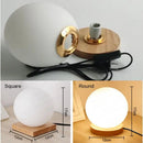 Simple glass ball table lamp