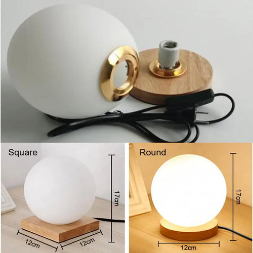 Simple glass ball table lamp - vue 7 sur 8