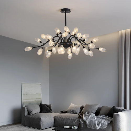 Modern LED pendant ceiling light decorative indoor fixture - vue 4 sur 12