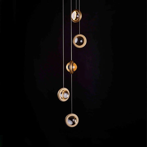 suspension moderne en cristal design luxe pour intérieur décoratif - vue 6 sur 12