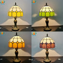 Tiffany-style stained glass table lamp for interior decoration