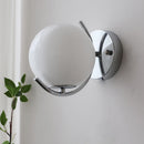 Feroe modern chrome glass wall light