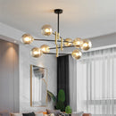 Modern LED glass ball chandelier nordic creative lighting