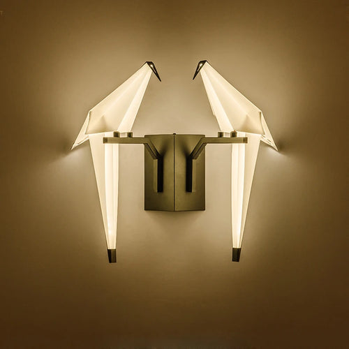 lampe postmoderne en fer acrylique pour amoureux des oiseaux - vue 4 sur 21