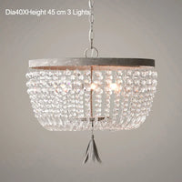 Vintage crystal pendant light in industrial style for elegant interiors