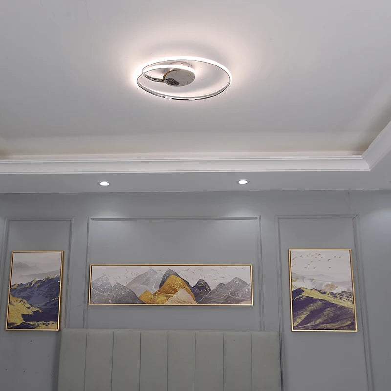 Modern LED ceiling light for elegant interior decor - vue 4 sur 10