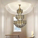 Luxury crystal chandelier for staircases and hotel lobbies