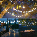 LED crystal ball string lights for festive decorations