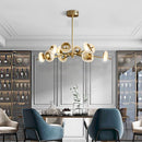 Luxury copper chandelier with minimalist design for creative lighting