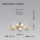 modern design led chandelier geometric interior lighting dimmable