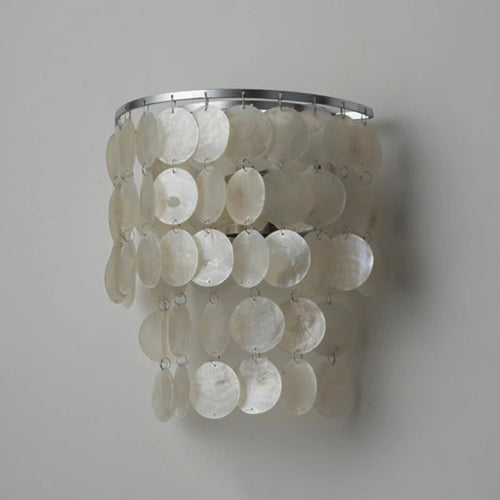 Natural shell wall light with pleasant sound - vue 4 sur 21