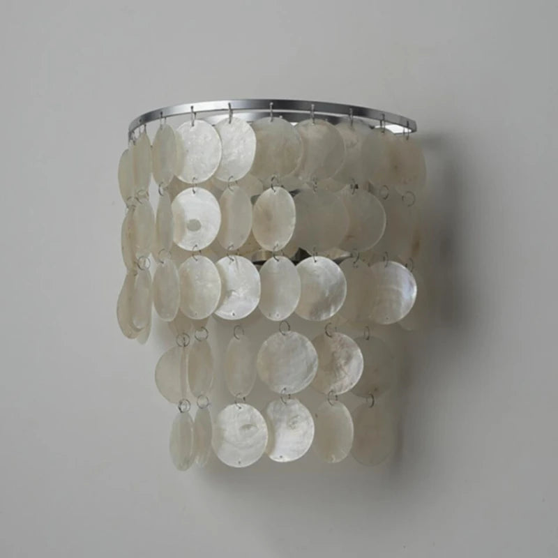 Natural shell wall light with pleasant sound - vue 3 sur 21