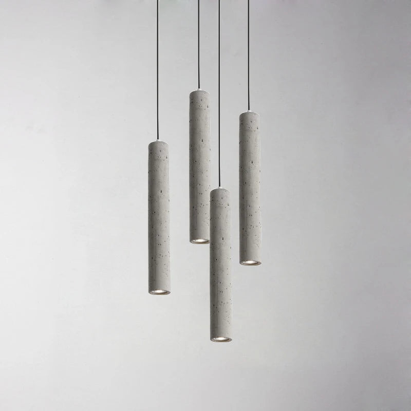 Modern LED concrete pendant light for industrial decor
