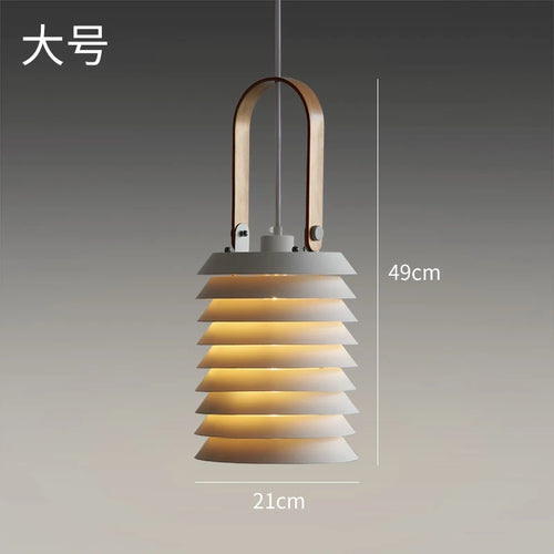 creative wooden pendant light for restaurant and kitchen
