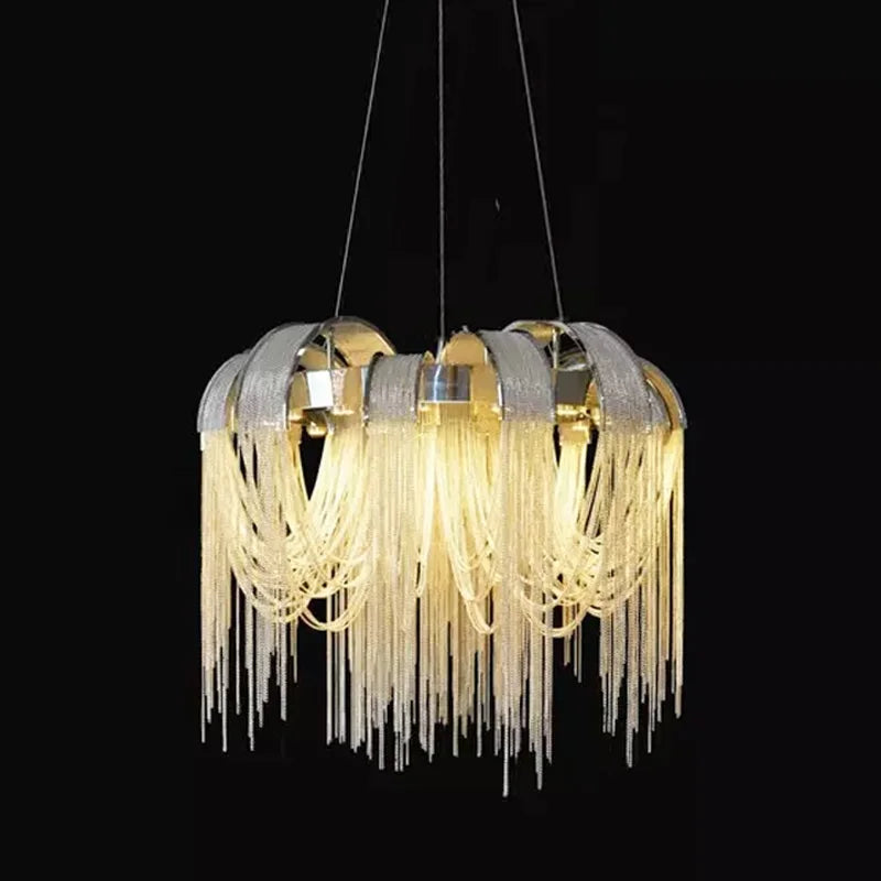 Modern lightweight creative chandelier for contemporary spaces - vue 4 sur 12