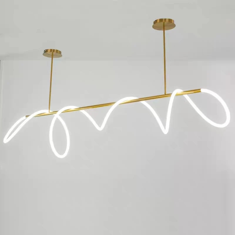 Modern nordic simple note chandelier for restaurant