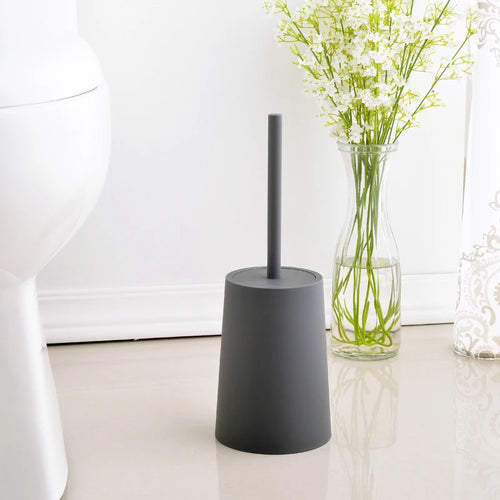 Modern toilet brush with lid and elegant design - vue 10 sur 9