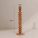 Glass candle holders for festive table decoration