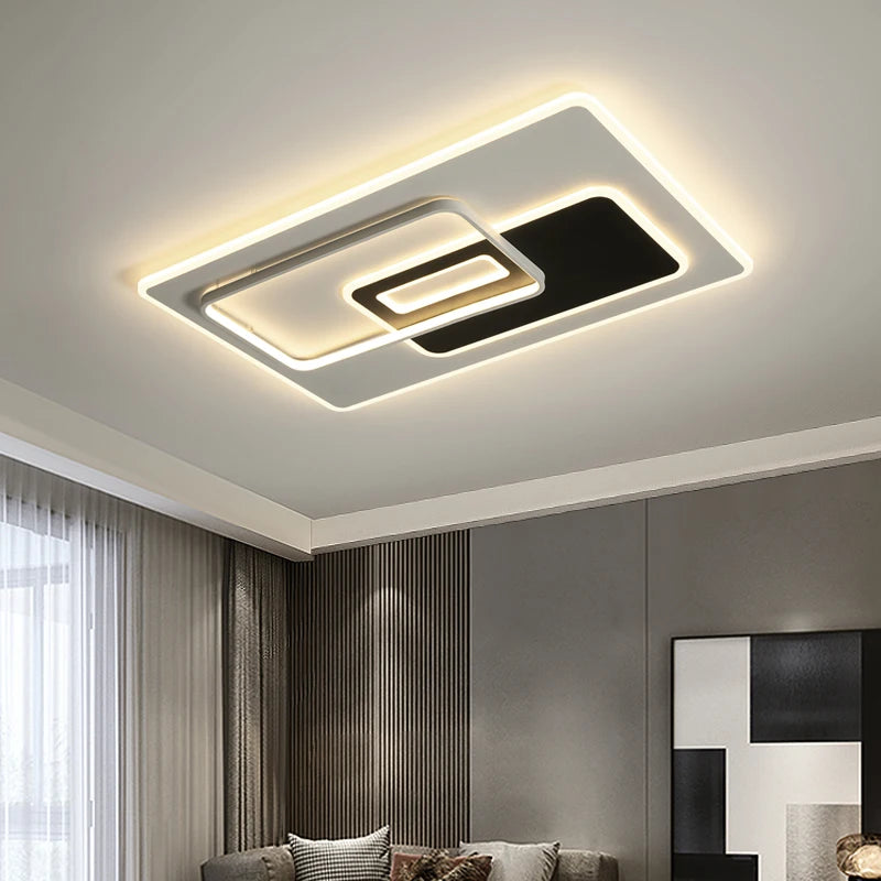 Postmodern art deco ceiling light with remote control Korean trend