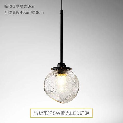 Creative Nordic glass pendant light for restaurants and shops