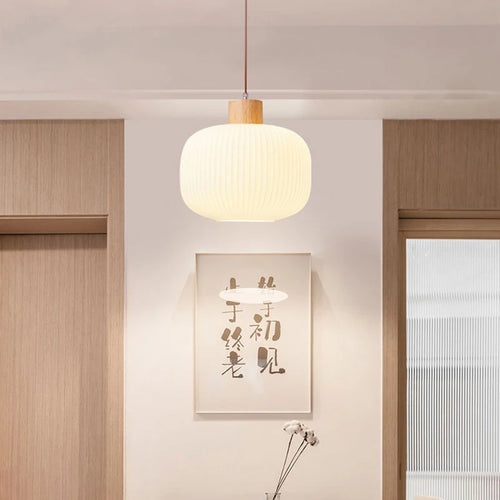Soft retro Japanese-style chandelier for restaurant and inn - vue 5 sur 9