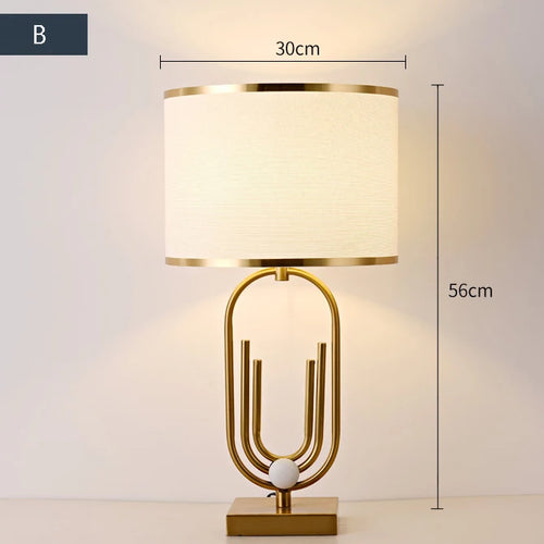 Postmodern Nordic minimalist luxury table lamp - vue 13 sur 12